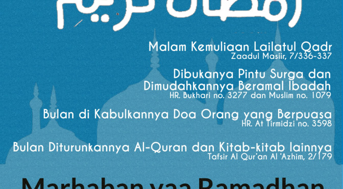 Marhaban Ramadhan 1436H